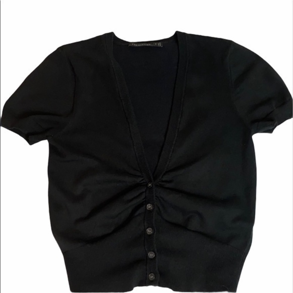 The Limited Short Sleeve Black Sweater